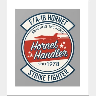 F/A-18 Hornet (Small logo) Posters and Art